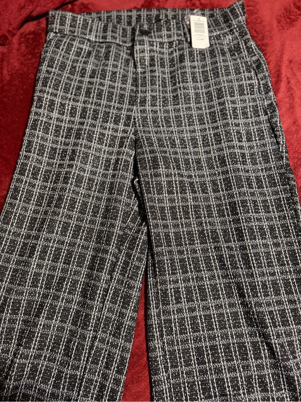 torrid Black & Gray Windowpane Plaid Dress Pants
